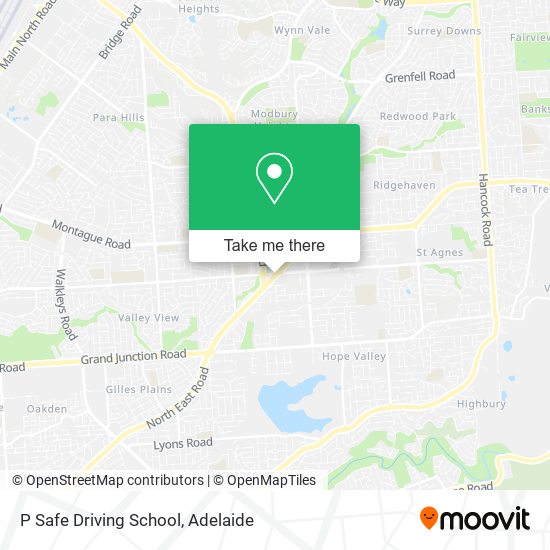 P Safe Driving School map