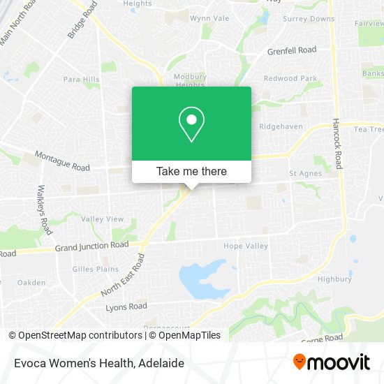 Evoca Women's Health map