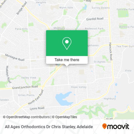 All Ages Orthodontics Dr Chris Stanley map