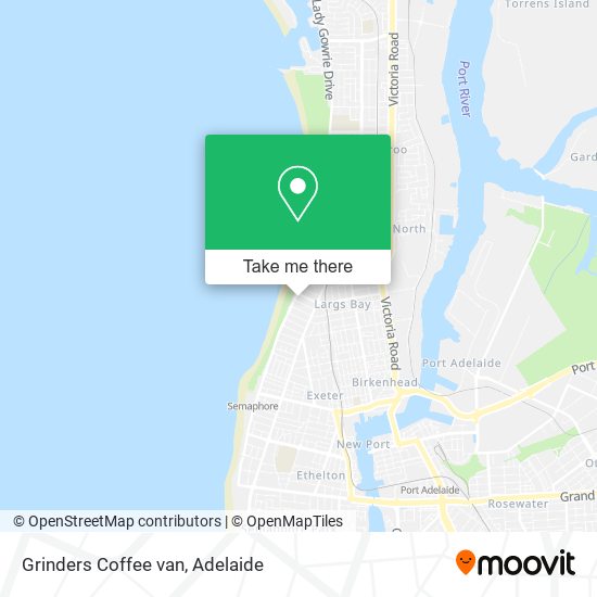 Grinders Coffee van map