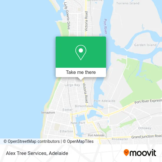 Mapa Alex Tree Services