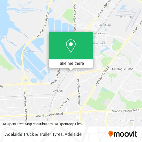 Adelaide Truck & Trailer Tyres map