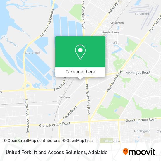 United Forklift and Access Solutions map