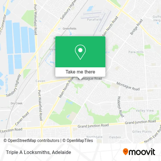 Mapa Triple A Locksmiths