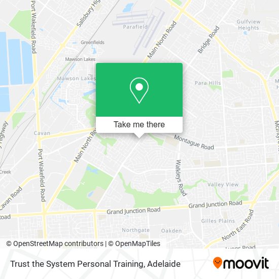 Trust the System Personal Training map
