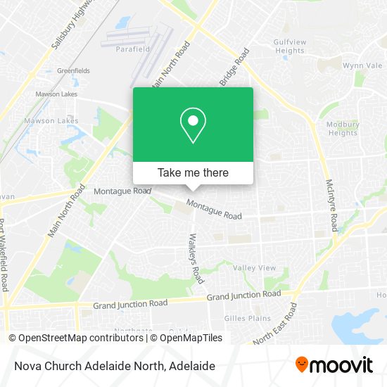 Mapa Nova Church Adelaide North