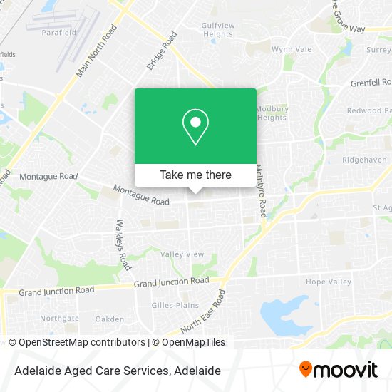 Adelaide Aged Care Services map