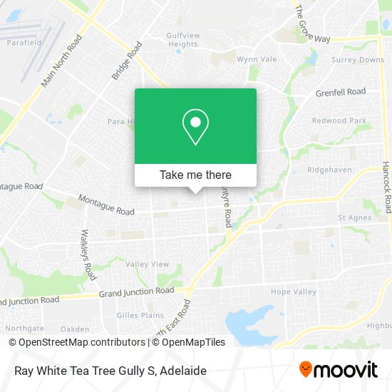 Ray White Tea Tree Gully S map