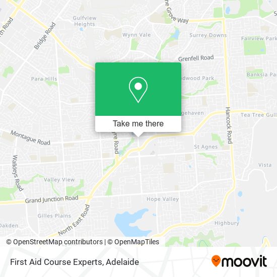 First Aid Course Experts map
