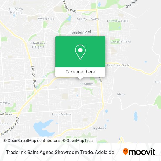 Tradelink Saint Agnes Showroom Trade map