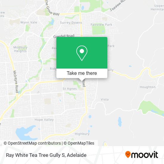 Ray White Tea Tree Gully S map