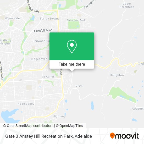 Gate 3 Anstey Hill Recreation Park map