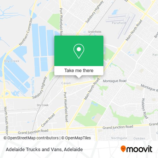 Mapa Adelaide Trucks and Vans