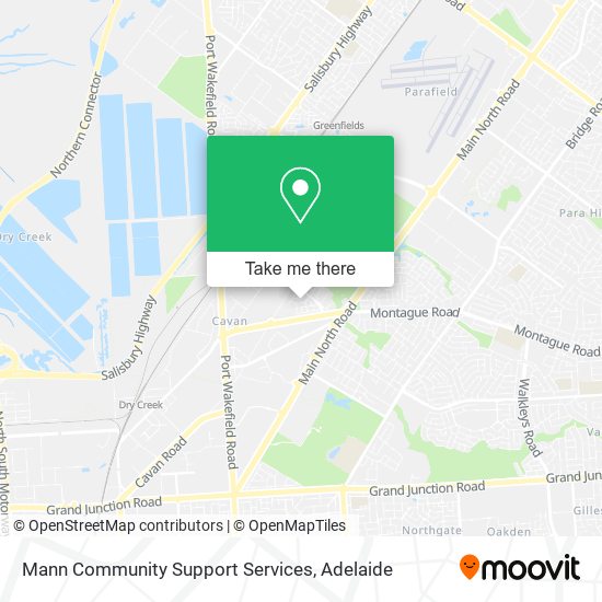 Mann Community Support Services map