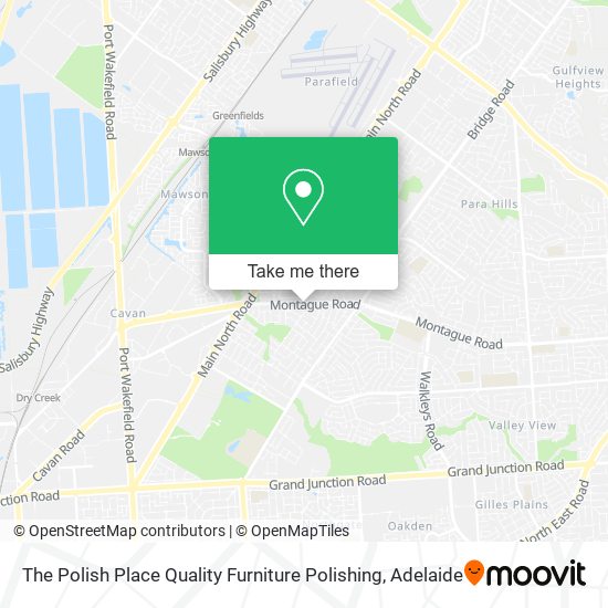 Mapa The Polish Place Quality Furniture Polishing