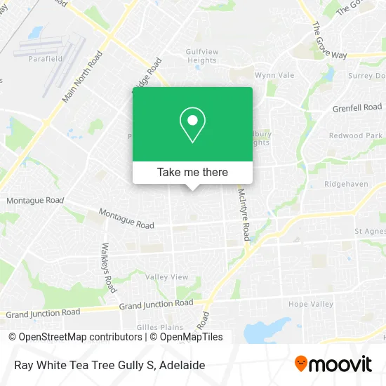 Mapa Ray White Tea Tree Gully S