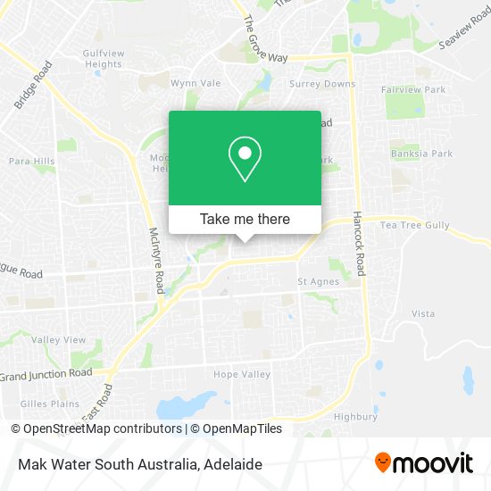 Mak Water South Australia map