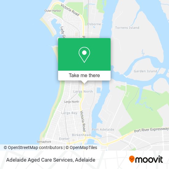 Mapa Adelaide Aged Care Services