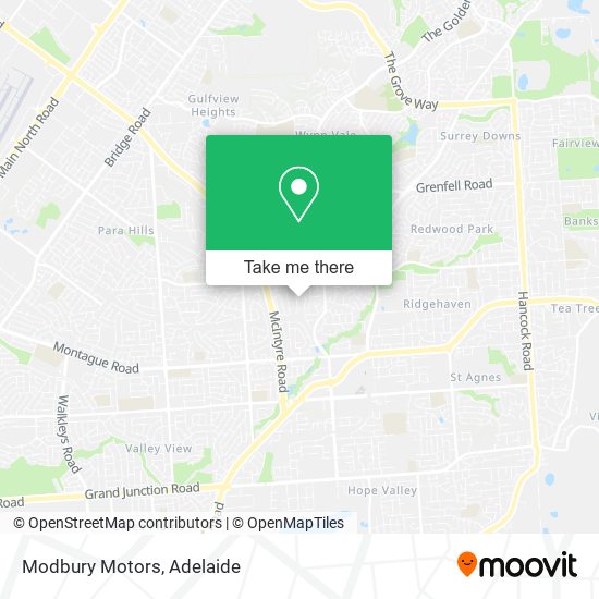Modbury Motors map