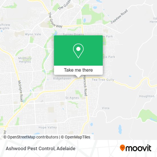 Mapa Ashwood Pest Control