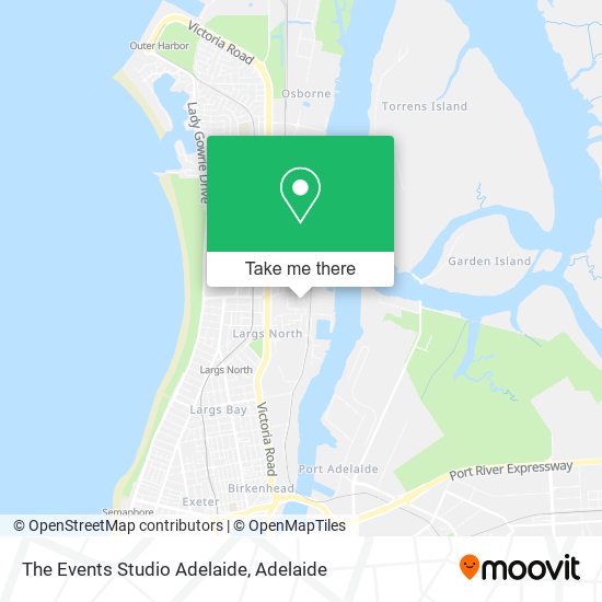 Mapa The Events Studio Adelaide