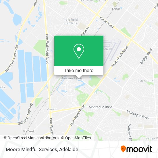 Moore Mindful Services map