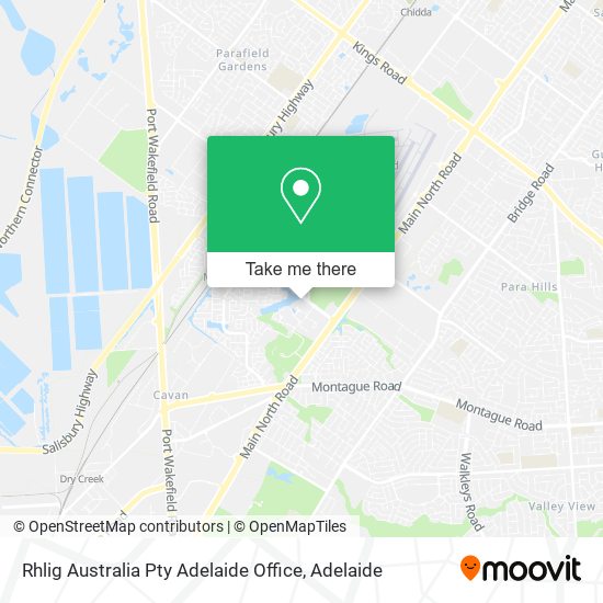 Mapa Rhlig Australia Pty Adelaide Office