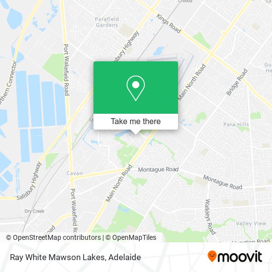 Mapa Ray White Mawson Lakes