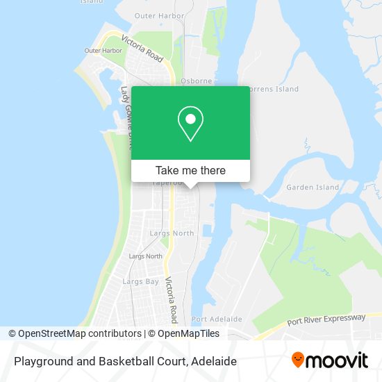 Playground and Basketball Court map