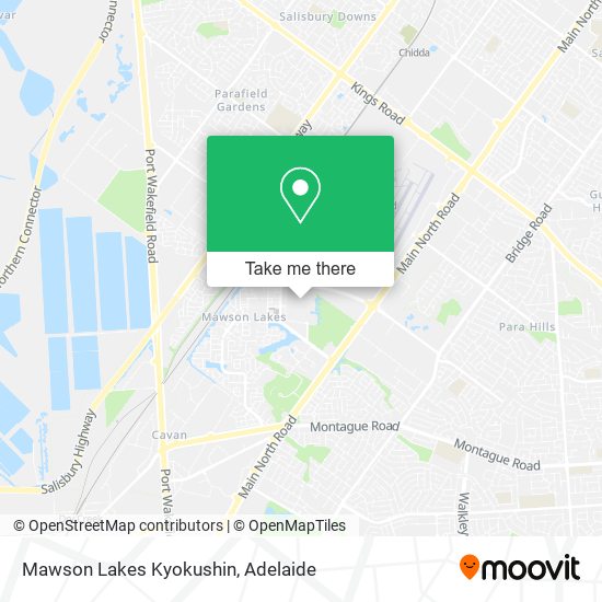 Mapa Mawson Lakes Kyokushin
