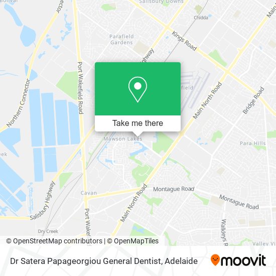 Dr Satera Papageorgiou General Dentist map