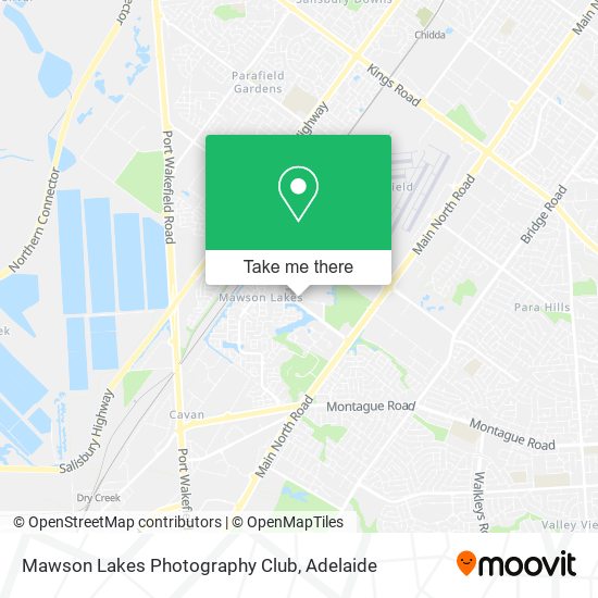 Mapa Mawson Lakes Photography Club