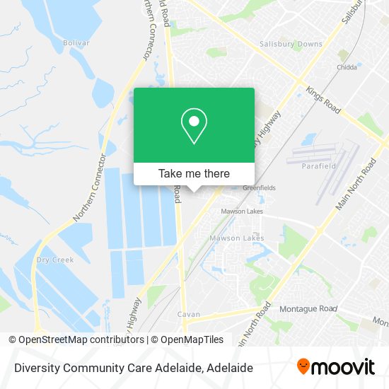 Diversity Community Care Adelaide map