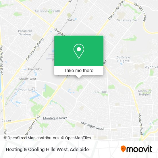 Heating & Cooling Hills West map