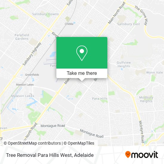 Mapa Tree Removal Para Hills West