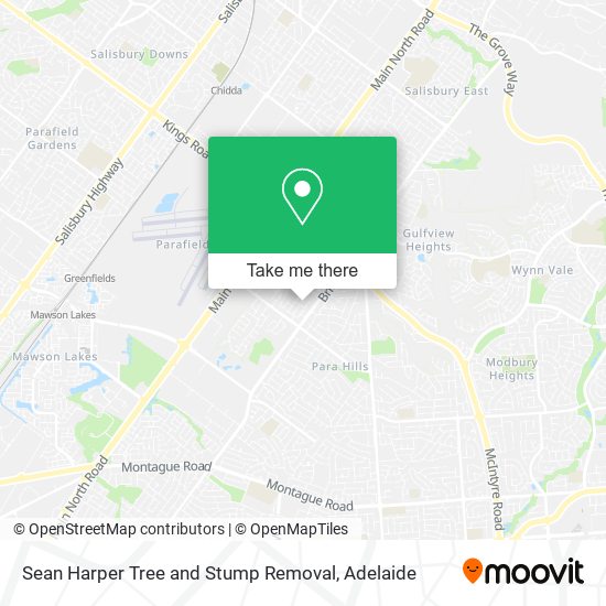Mapa Sean Harper Tree and Stump Removal