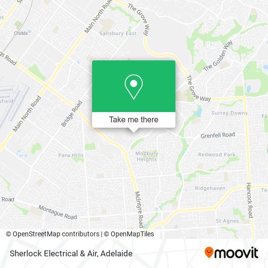 Mapa Sherlock Electrical & Air