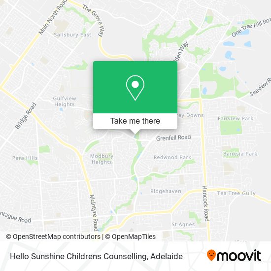 Hello Sunshine Childrens Counselling map