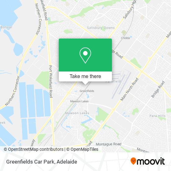 Mapa Greenfields Car Park