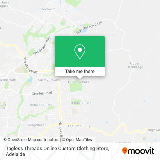 Mapa Tagless Threads Online Custom Clothing Store