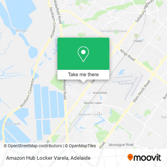 Amazon Hub Locker Varela map
