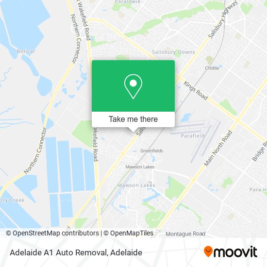 Mapa Adelaide A1 Auto Removal