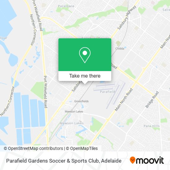 Parafield Gardens Soccer & Sports Club map