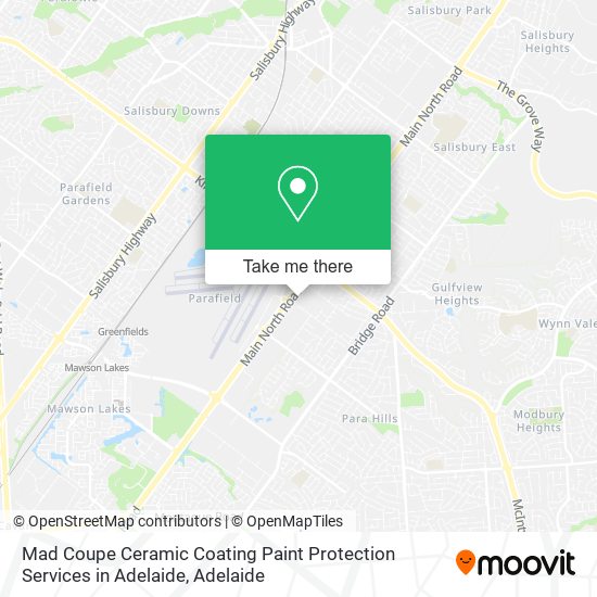 Mad Coupe Ceramic Coating Paint Protection Services in Adelaide map