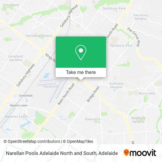 Narellan Pools Adelaide North and South map