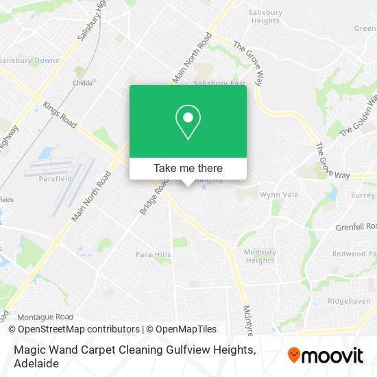 Magic Wand Carpet Cleaning Gulfview Heights map