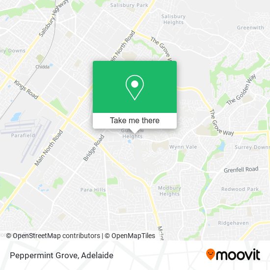 Peppermint Grove map
