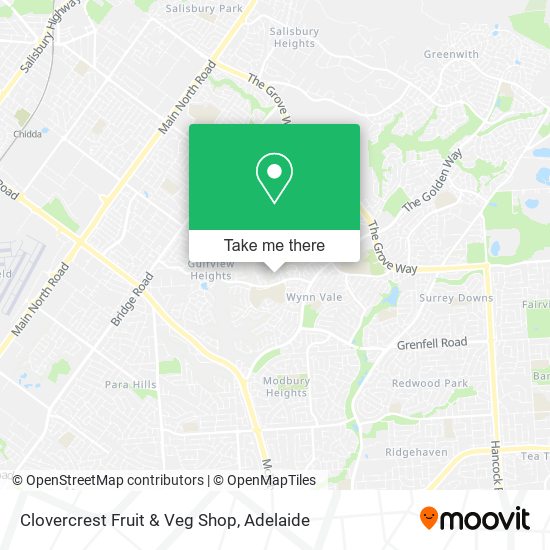 Mapa Clovercrest Fruit & Veg Shop