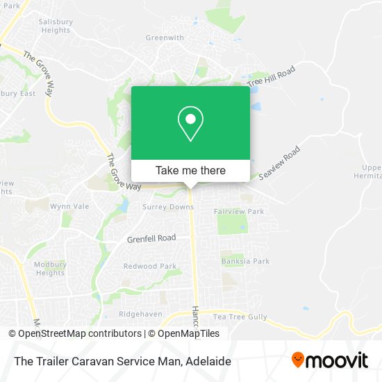 The Trailer Caravan Service Man map