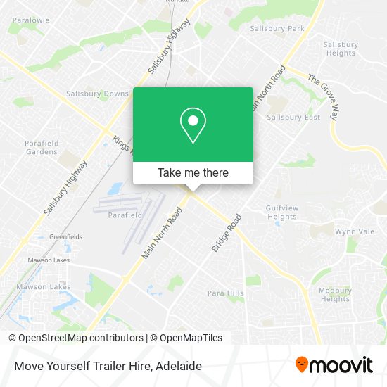 Mapa Move Yourself Trailer Hire